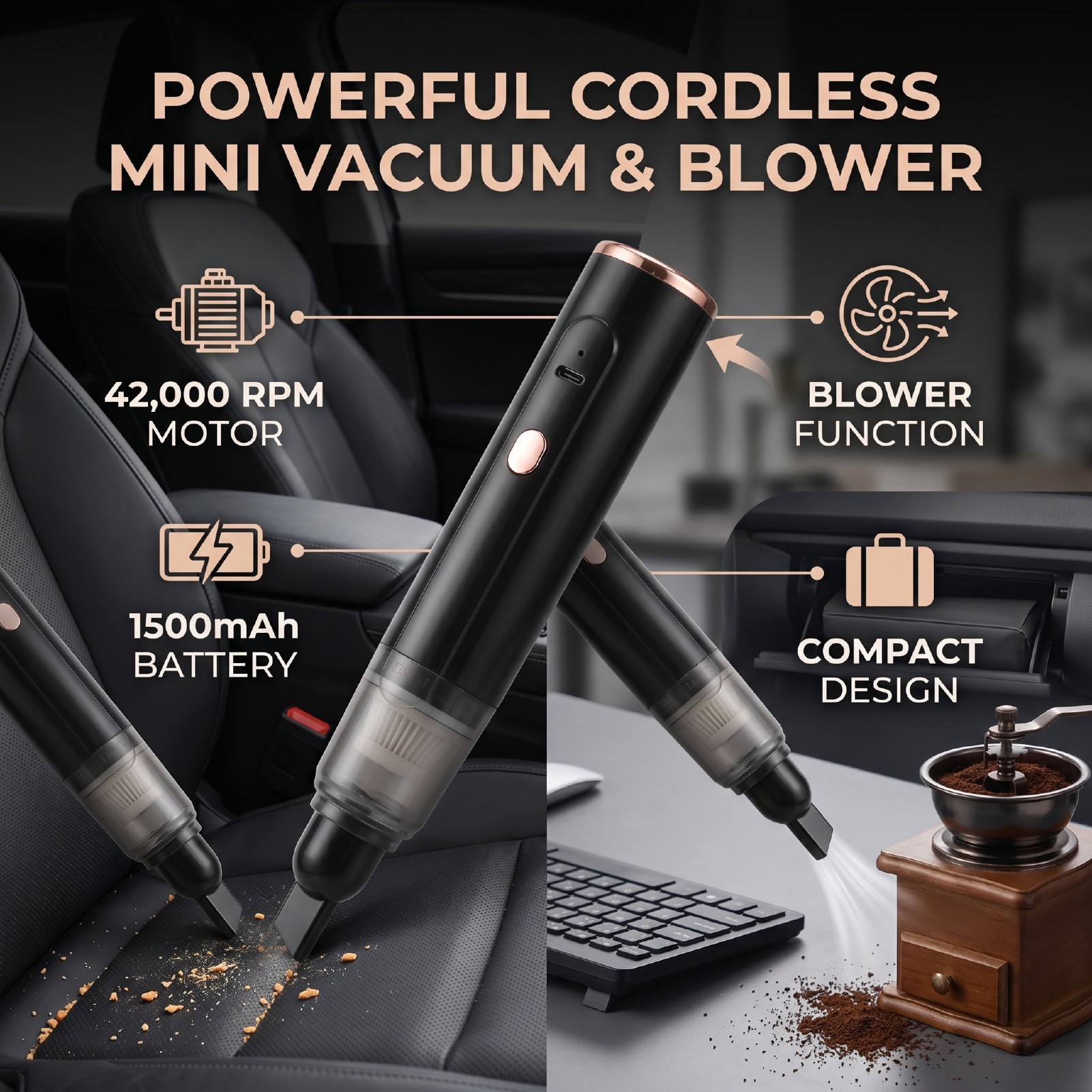 Pocket Coffee Maker - Car Vacuum Cleaner Car Vacuum Cleaner