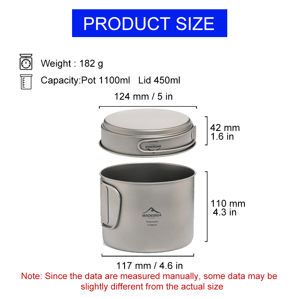 Widesea Ultralight Titanium Ca - Camping Cooking Pot Stainless Steel 评论和价格