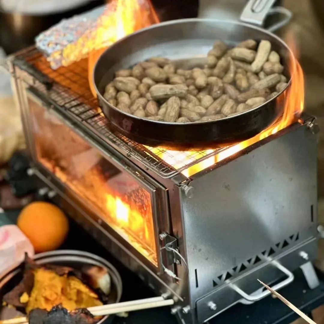 Firewood Stove Tent Stove Fold - Camping Cooking Grate 评论和价格