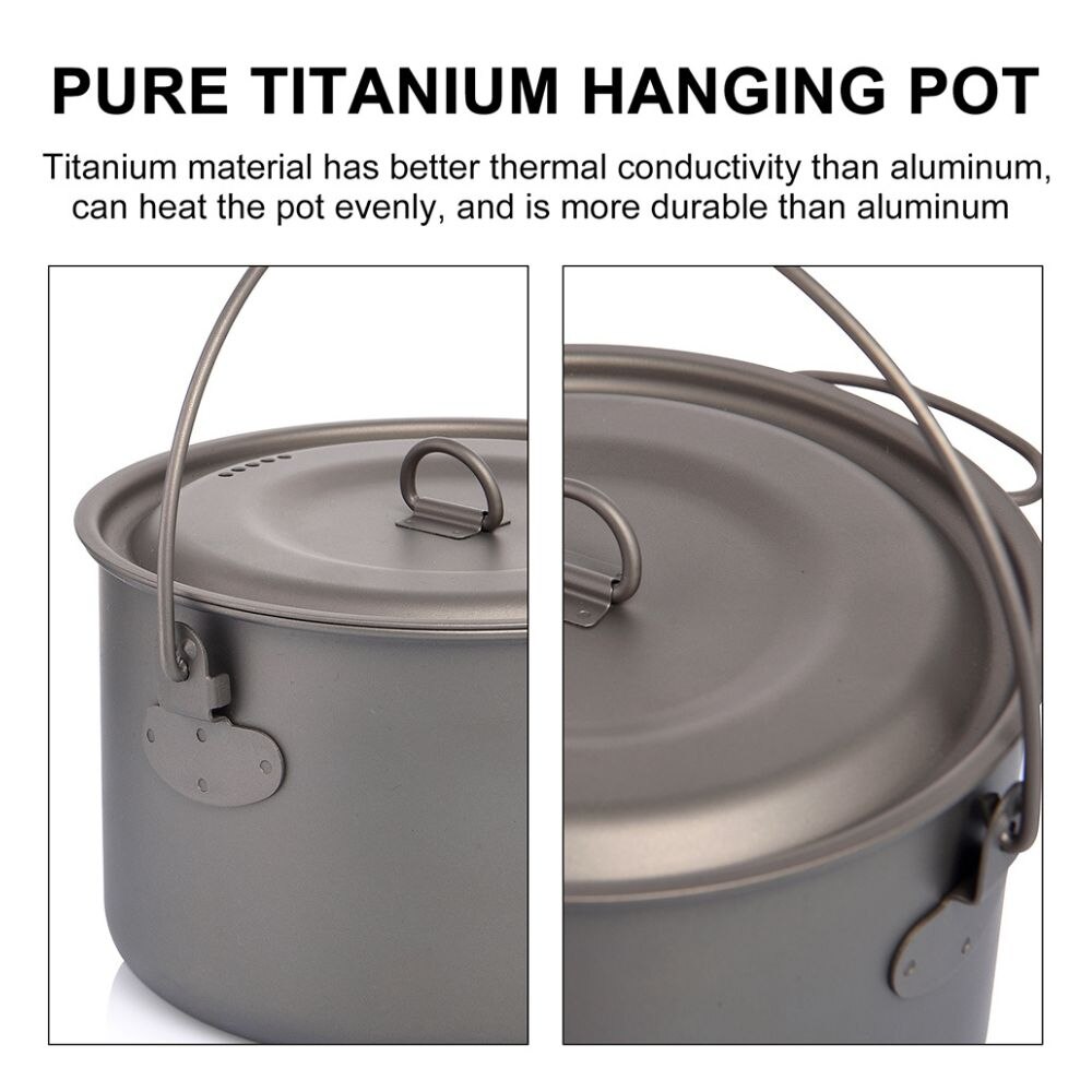 Widesea Camping Tableware Tita - Camping Cooking Pot Stainless Steel 评论和价格