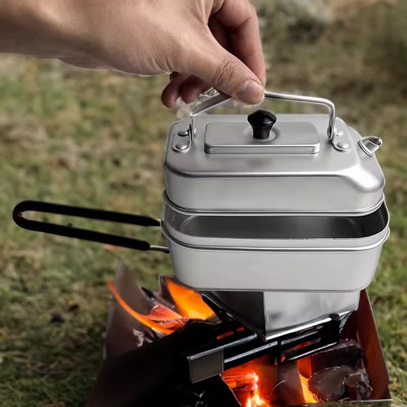Ultralight Portable Picnic Cam - Camping Cooking Pot Stainless Steel 评论和价格