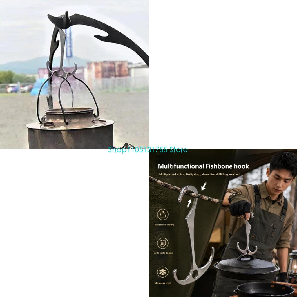 K0EF Tent Cord Utility Hook Me - Camping Cooking Bag 评论和价格