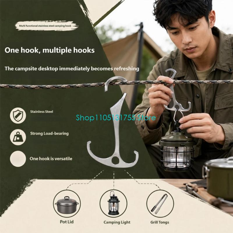 K0EF Tent Cord Utility Hook Me - Camping Cooking Bag 评论和价格