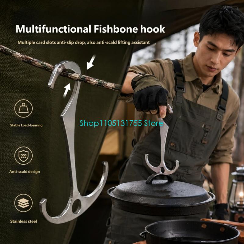 K0EF Tent Cord Utility Hook Me - Camping Cooking Bag 评论和价格