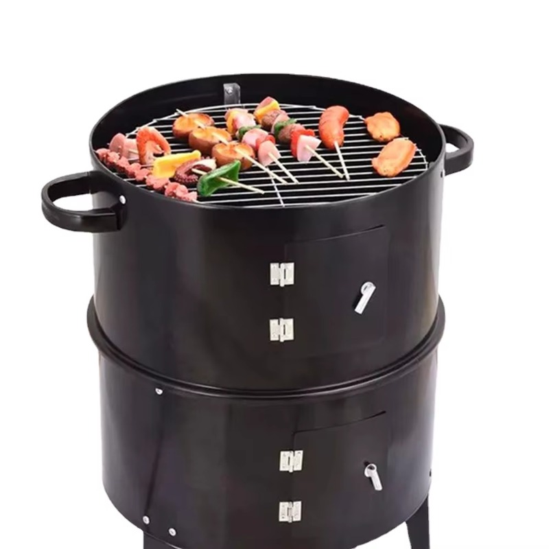 g3BBQ Grill Round Charcoal Sto - Camping Double Cooking Stove 评论和价格