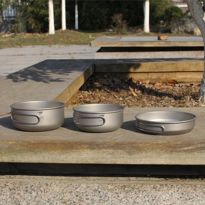 Keith 3PCS Titanium Cookware P - Camping Cooking Pot Stainless Steel 评论和价格