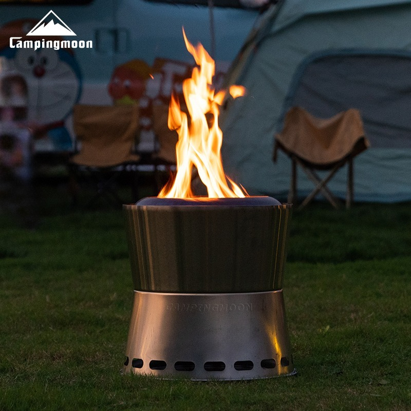 Double Cone Secondary Combusti - Camping Double Cooking Stove 评论和价格