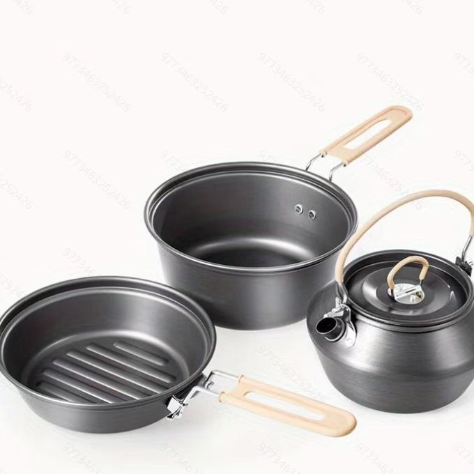 Outdoor Teapot Set Pot Camping - Camping Cooking Set With Kettle 评论和价格