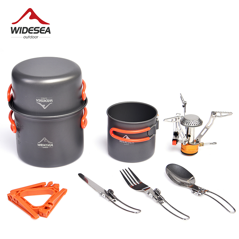 Widesea Camping Cookware Set O - Camping Cooking Pot Stainless Steel 评论和价格