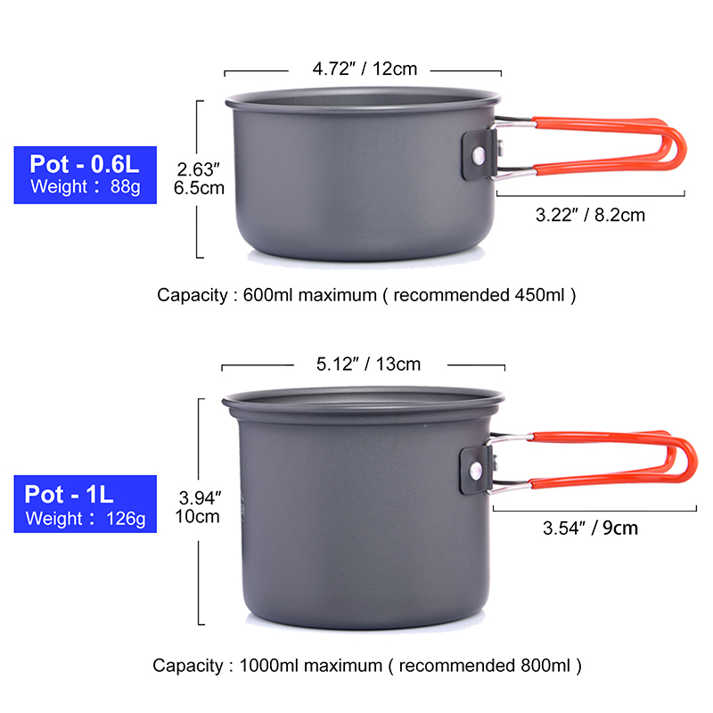 Widesea Camping Cookware Set O - Camping Cooking Pot Stainless Steel 评论和价格