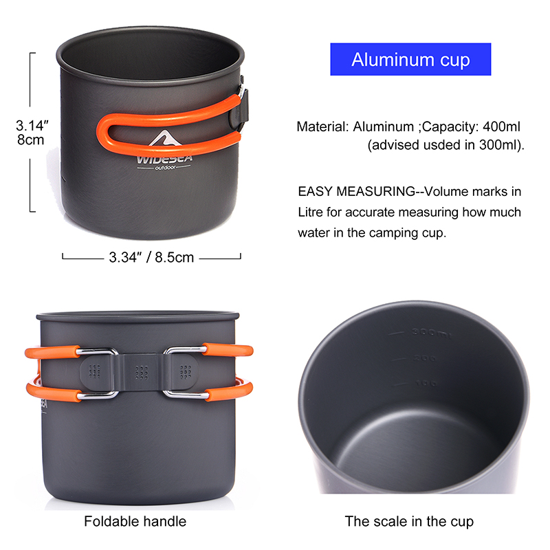 Widesea Camping Cookware Set O - Camping Cooking Pot Stainless Steel 评论和价格