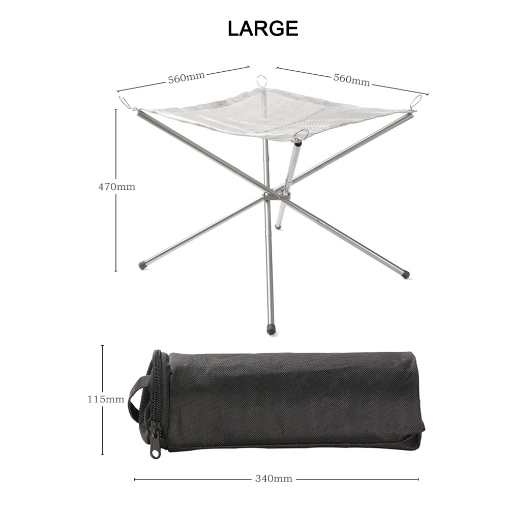 Portable Camping Fire Pit Gril - Camping Cooking Grate 评论和价格