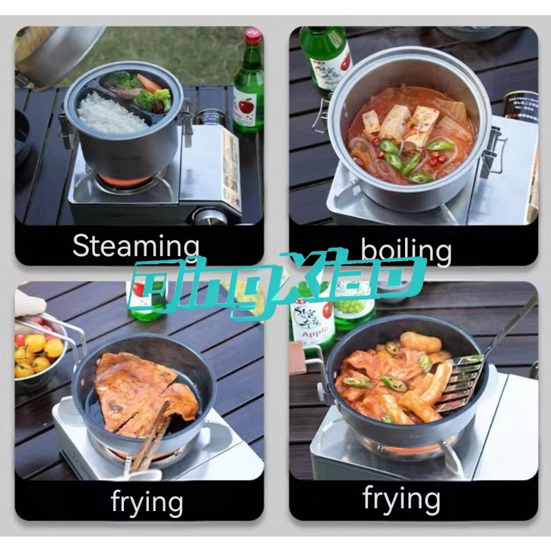 Outdoor 304 Stainless Steel Mu - Camping Cooking Pot Stainless Steel 评论和价格