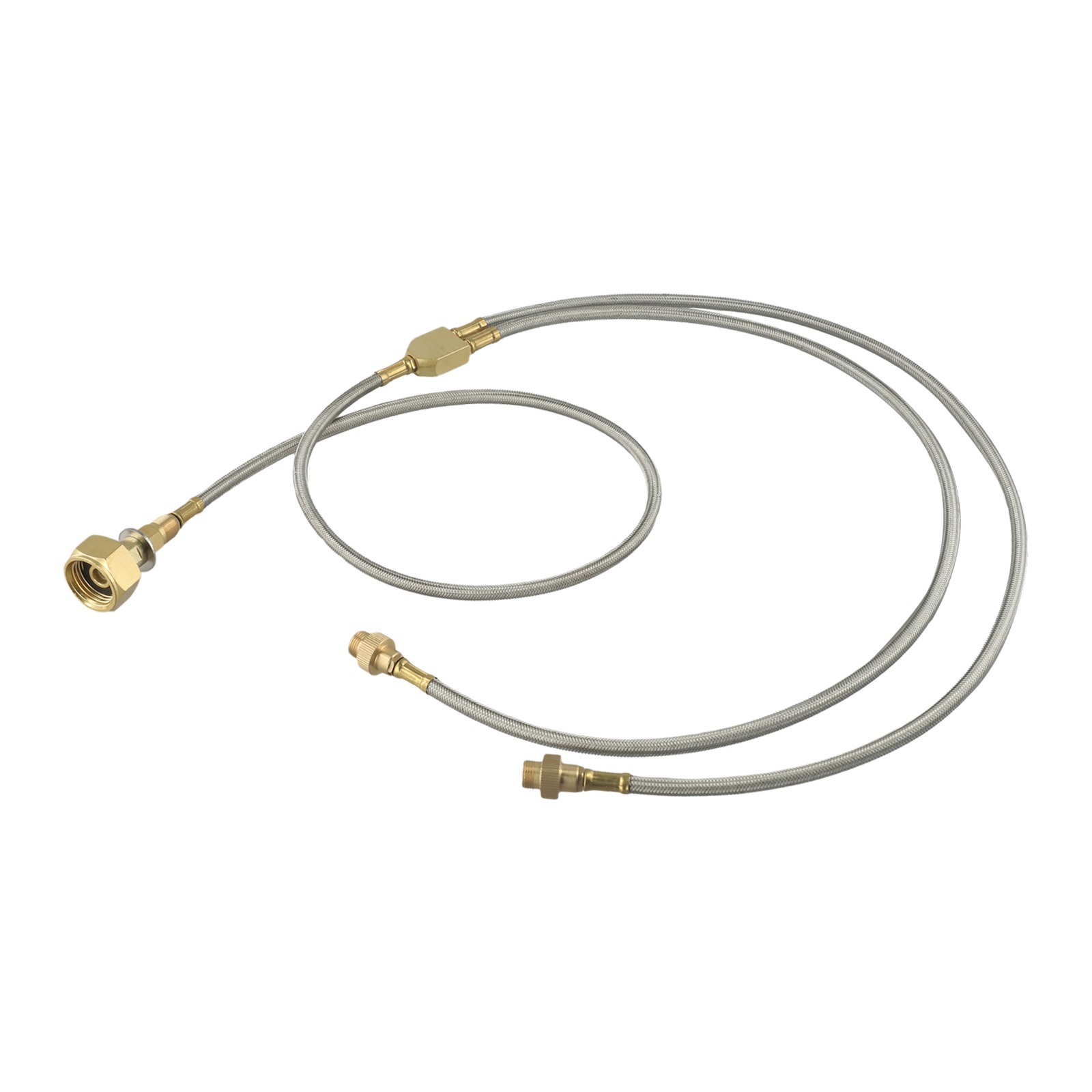 Double-Headed Brass Gas Line f - Camping Double Cooking Stove 评论和价格