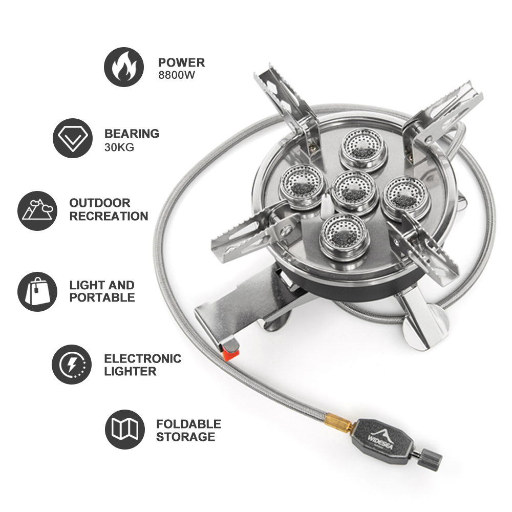 Widesea Camping 5in1 Gas Stove - Camping Cooking Grate 评论和价格