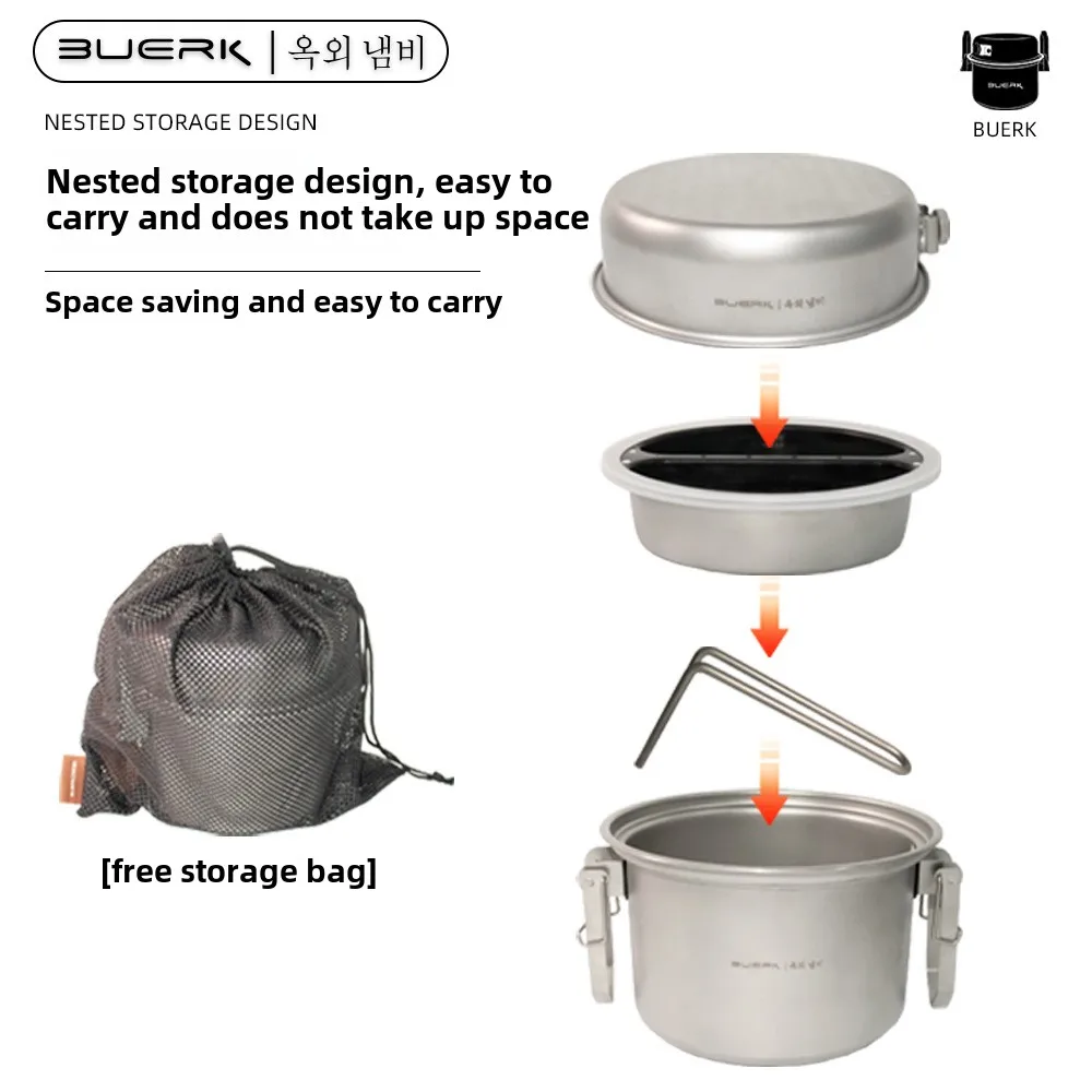 Outdoor Camping Multi Function - Camping Cooking Pot Stainless Steel 评论和价格