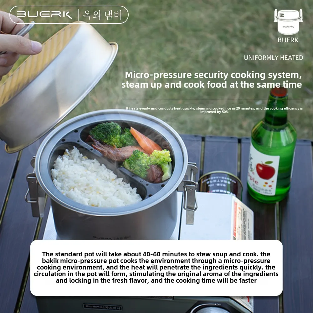 Outdoor Camping Multi Function - Camping Cooking Pot Stainless Steel 评论和价格