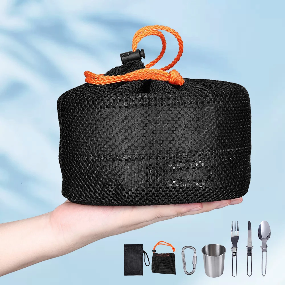 Camping Cookware Kit Kettle Po - Camping Cooking Pot Stainless Steel 评论和价格