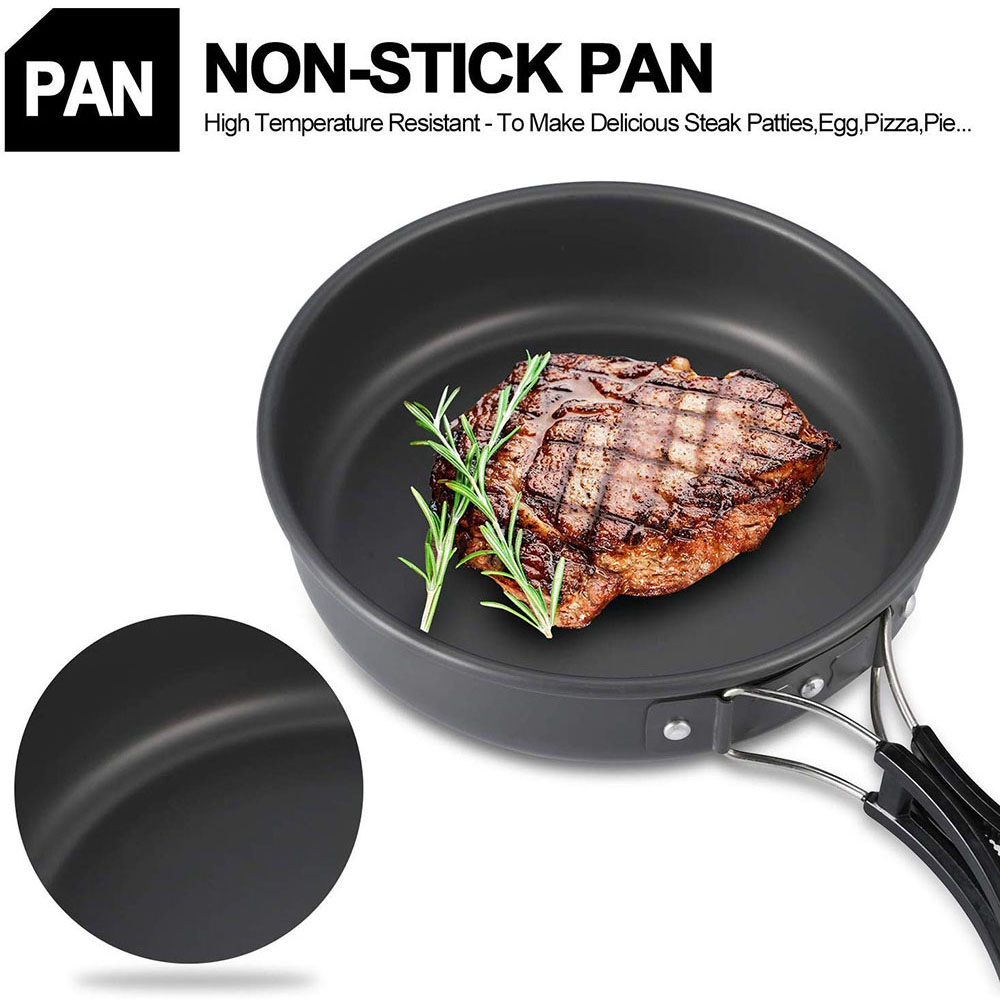 Outdoor Camping Cookware Set M - Camping Cooking Pot Stainless Steel 评论和价格