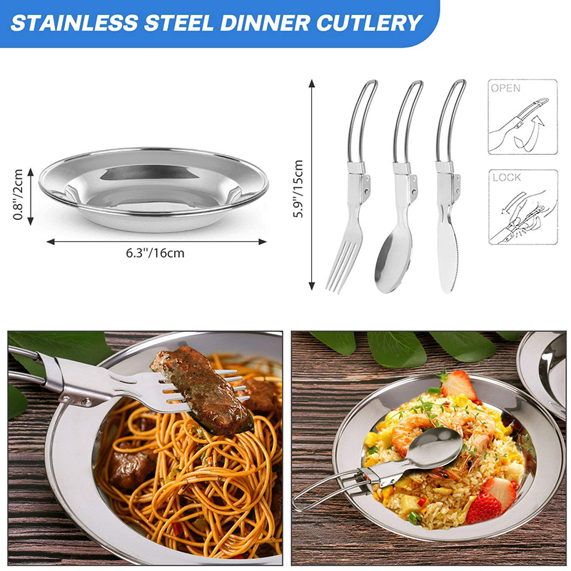1 Set Outdoor Pot Pan Camping  - Camping Cooking Set With Kettle 评论和价格