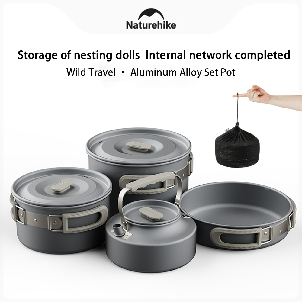 Naturehike Outdoor Pot Set,Cam - Camping Cooking Pot Stainless Steel 评论和价格